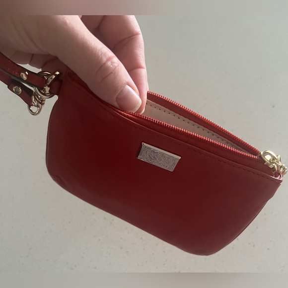 Coach wristlet, bright orange/red - Picture 4 of 6